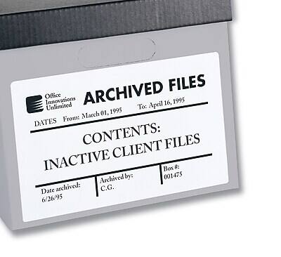 **ARCHIVED FILES**

**Office Innovations Unlimited**

**DATES:**
From: March 01, 1995  
To: April 16, 1995

**CONTENTS:**
INACTIVE CLIENT FILES

**Box #:** 001475

**Date archived:** 6/26/95

**Archived by:** C.G.