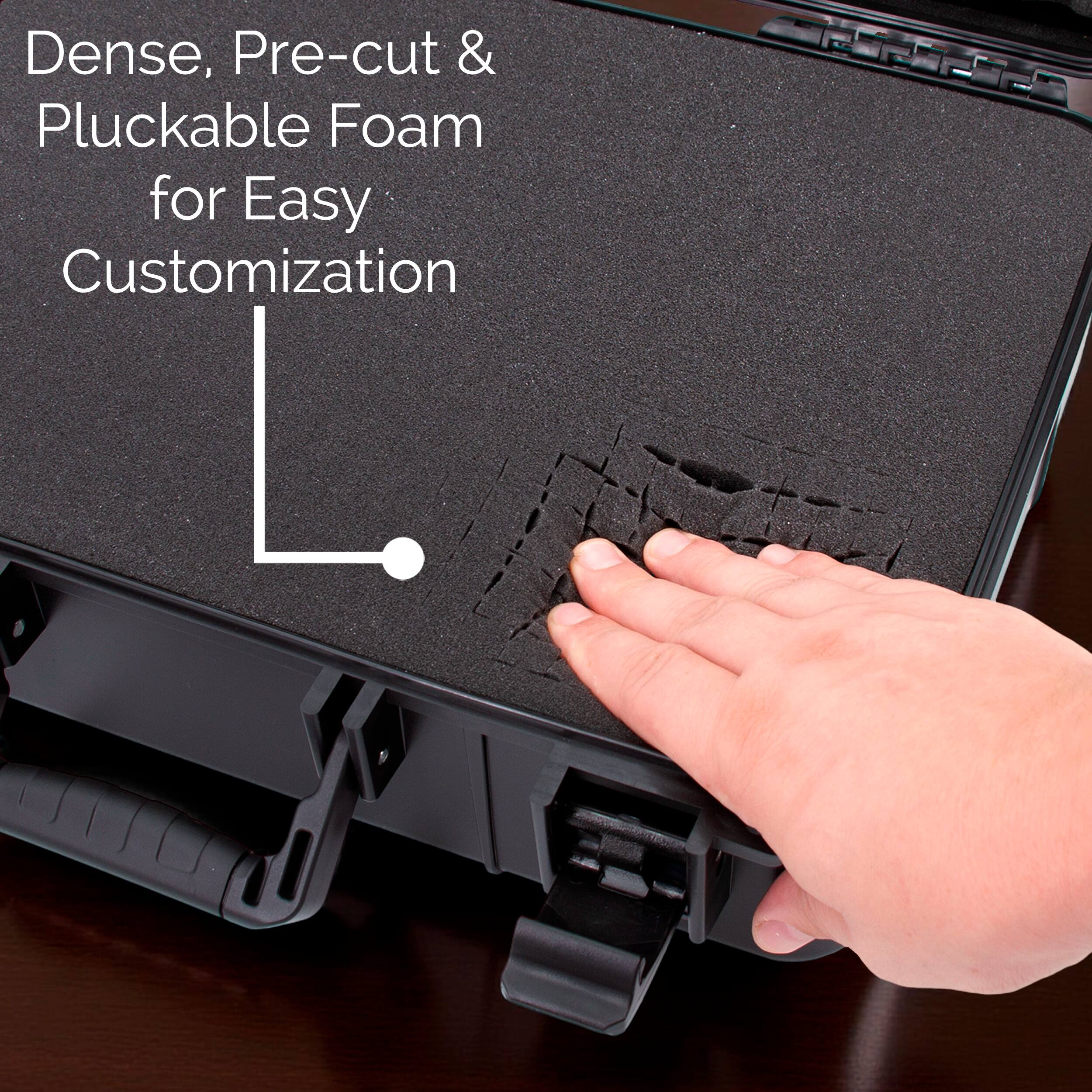 Dense, Pre-cut & Pluckable Foam for Easy Customization
