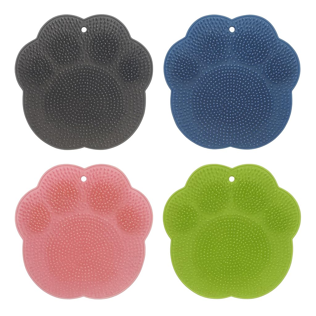 Front. DORLUKFU - Shower Foot Scrubber Mat – Silicone Foot Brush with Non-Slip Suction Cups, Exfoliating & Massage Pad for Feet and Back.