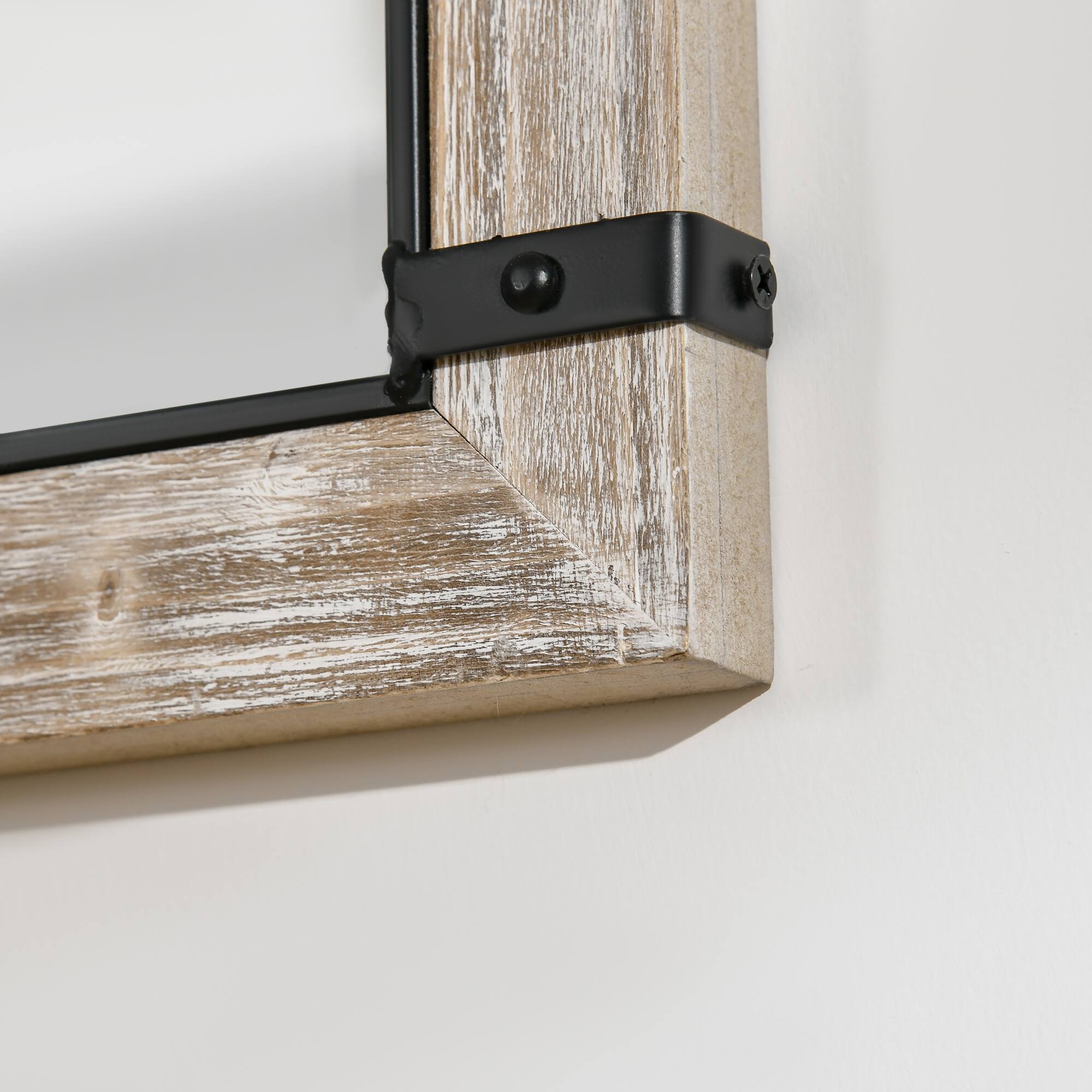 Alt View 5. Homcom - 36.5" x 23.5" Large Farmhouse Wall Mirror, Arch Window Mirror for Wall Decor in Living Room, Bedroom, Entryway.