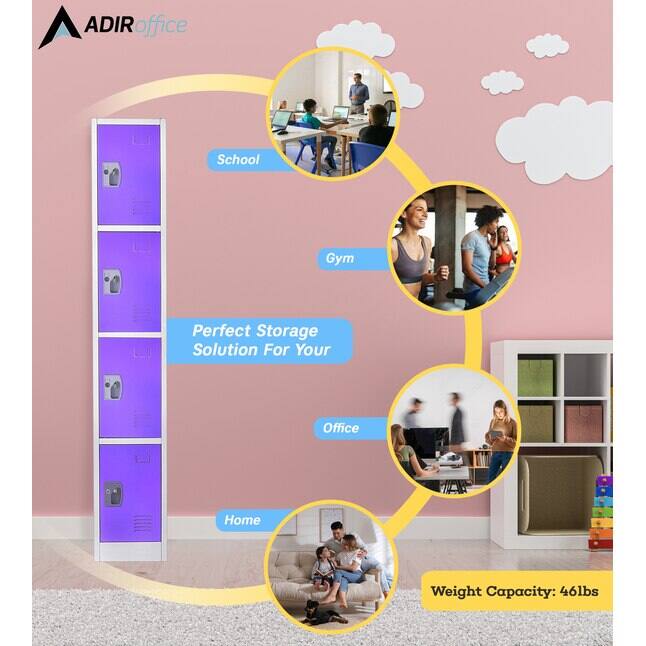 ADIRoffice Perfect Storage Solution For Your School Gym Office Home Weight Capacity: 46lbs