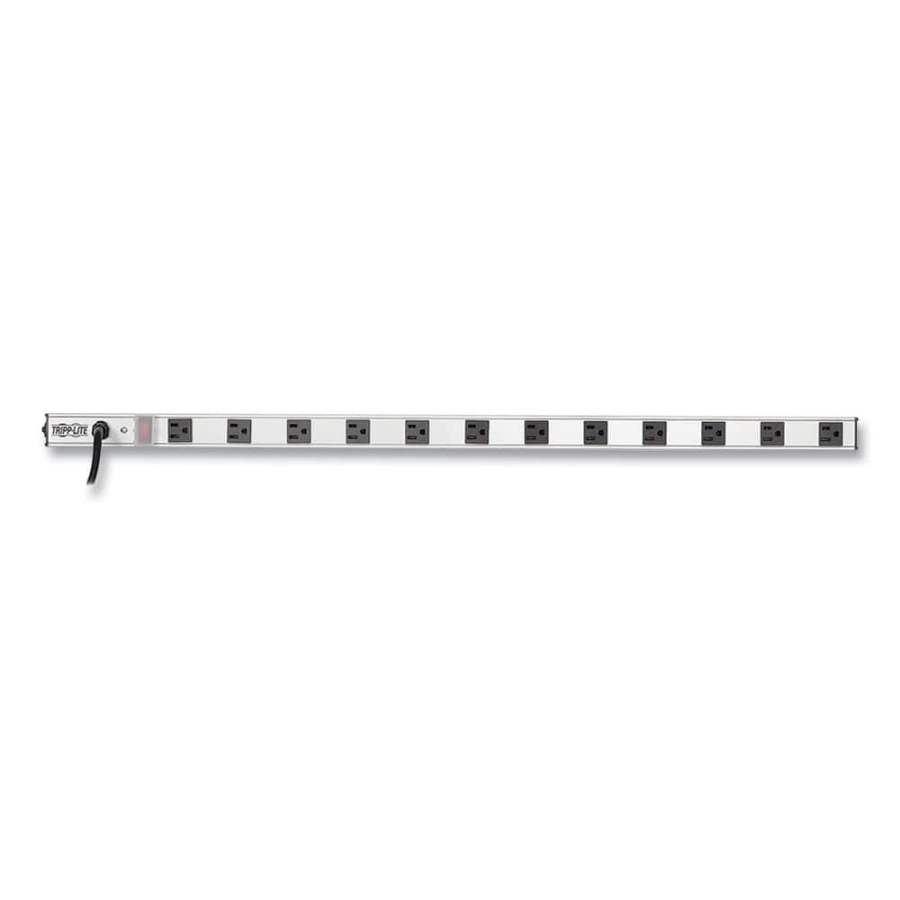 Tripp Lite - PS3612 12-Outlet Vertical Power Strip with 15 ft. Cord - Silver