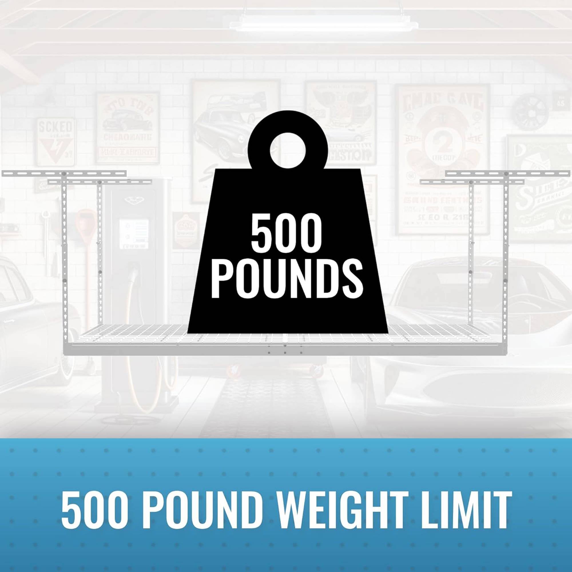 500 POUNDS  
500 POUND WEIGHT LIMIT