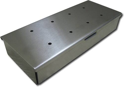 Angle Standard. Outdoor GreatRoom Company - Wood Chip Smoker Box - Stainless-Steel.