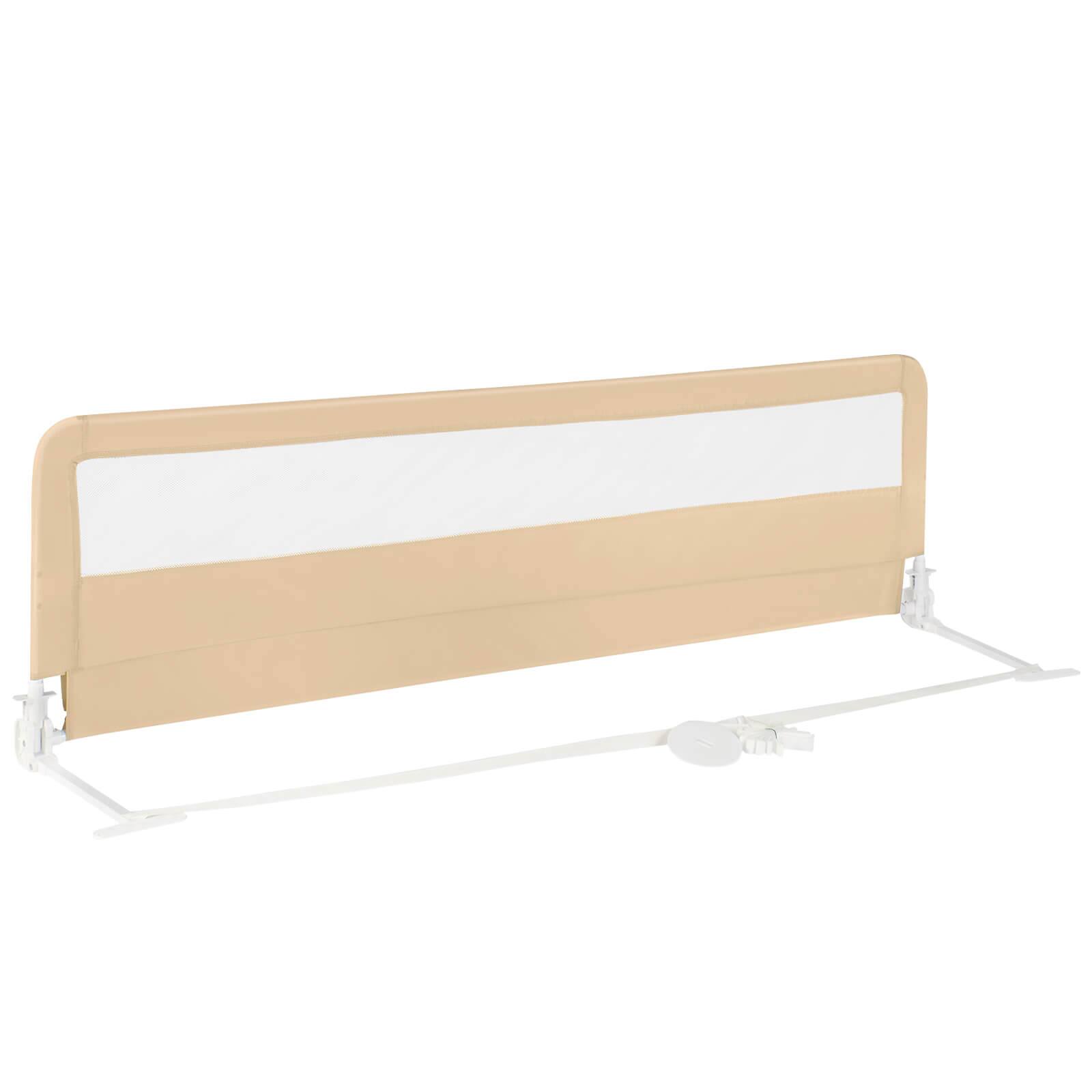 "Costway - 71"" Long Bed Rail for Toddlers with Removable Cover Breathable Mesh & Crossbar - Beige" price history on PriceWatchPro