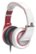 Alt View Zoom 11. CAD - Sessions Over-the-Ear Headphones - White/Red.