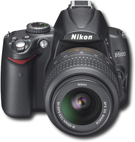 Best Buy: Nikon 12.3-Megapixel D5000 DSLR Camera with 18-55mm Lens