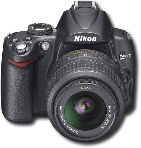 nikon d5000 black 12.3 mp