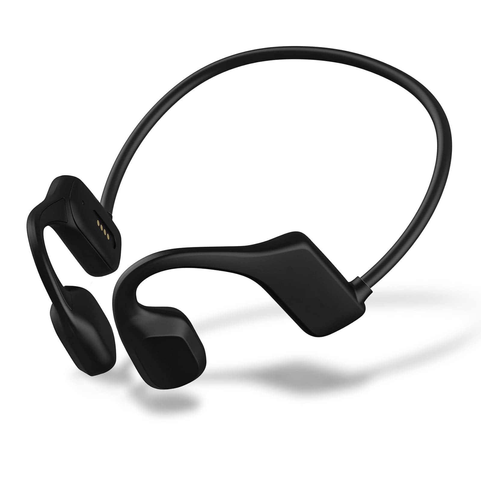 TOPVISION - Open Ear Bone Conduction Headphones, Wireless Bluetooth Headset with Built-in Microphones, Waterproof Sports Headphones