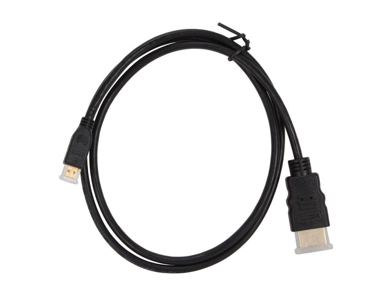 Alt View 1. StarTech.com - StarTech.com HDMIADMM3 3 ft. Black High Speed HDMI® Cable with Ethernet Male to Male.