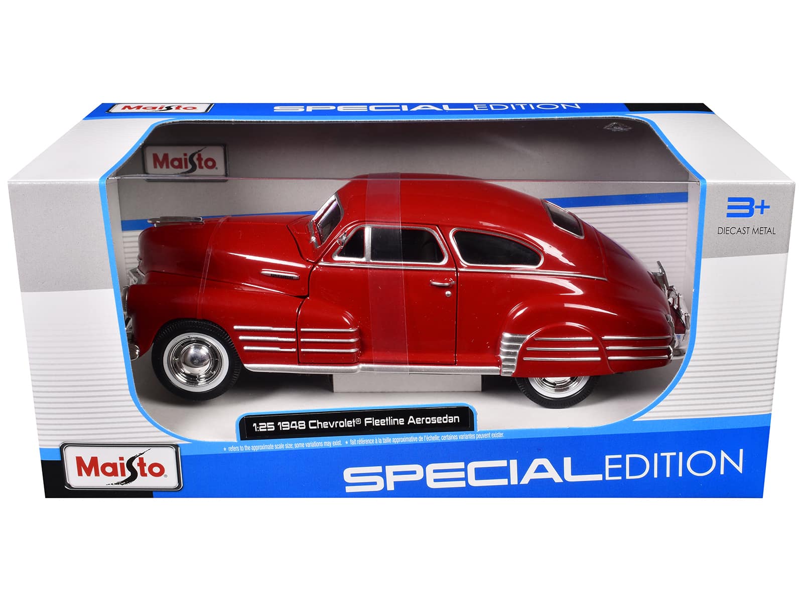 1948 Chevrolet Fleetline Aerosedan "Special Edition" Series 1/25 Diecast Model Car by Maisto - Red