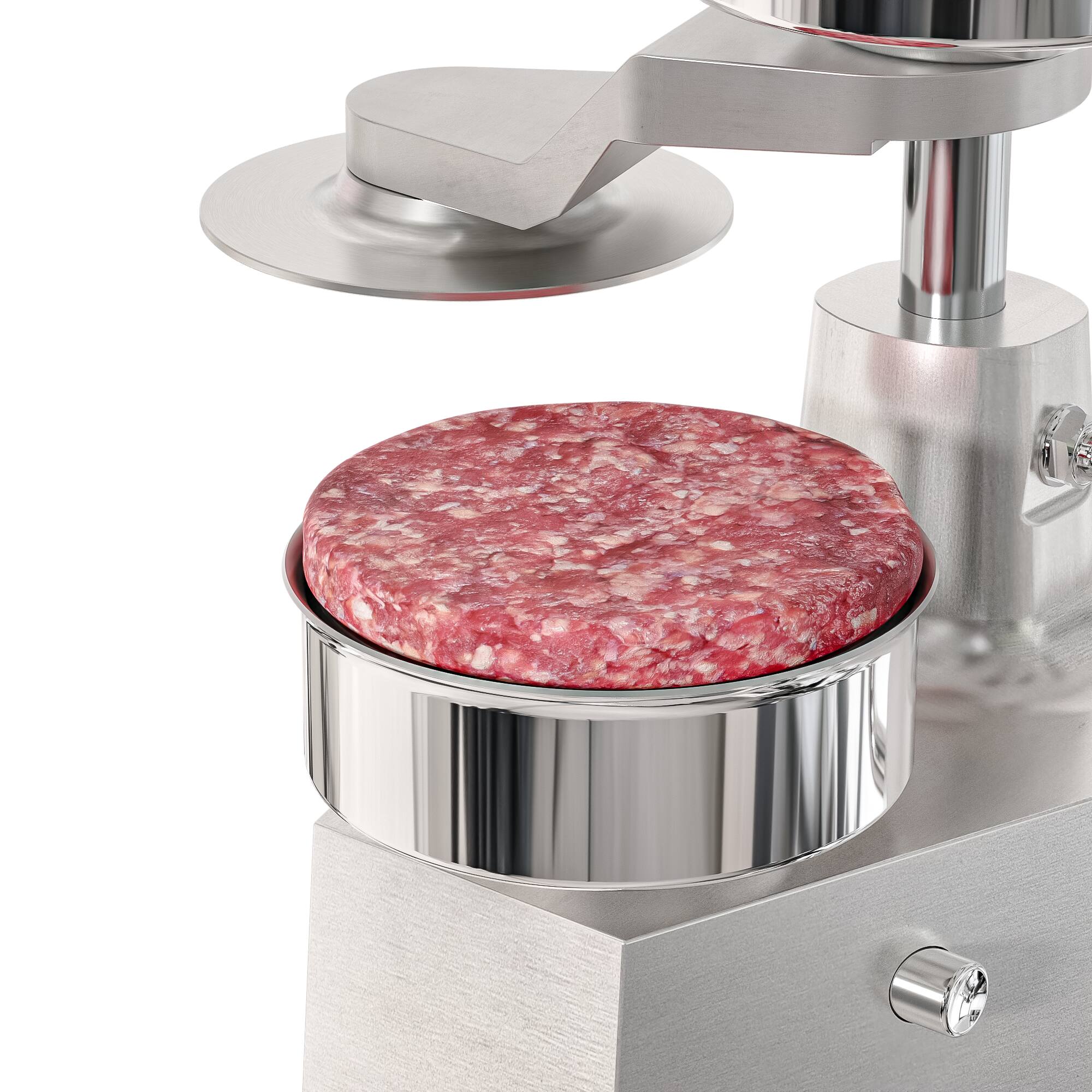 Alt View 4. Koolmore - 4 in. Heavy-Duty Hamburger Patty Molding Press with Handle, CHM-4. - Stainless Steel.