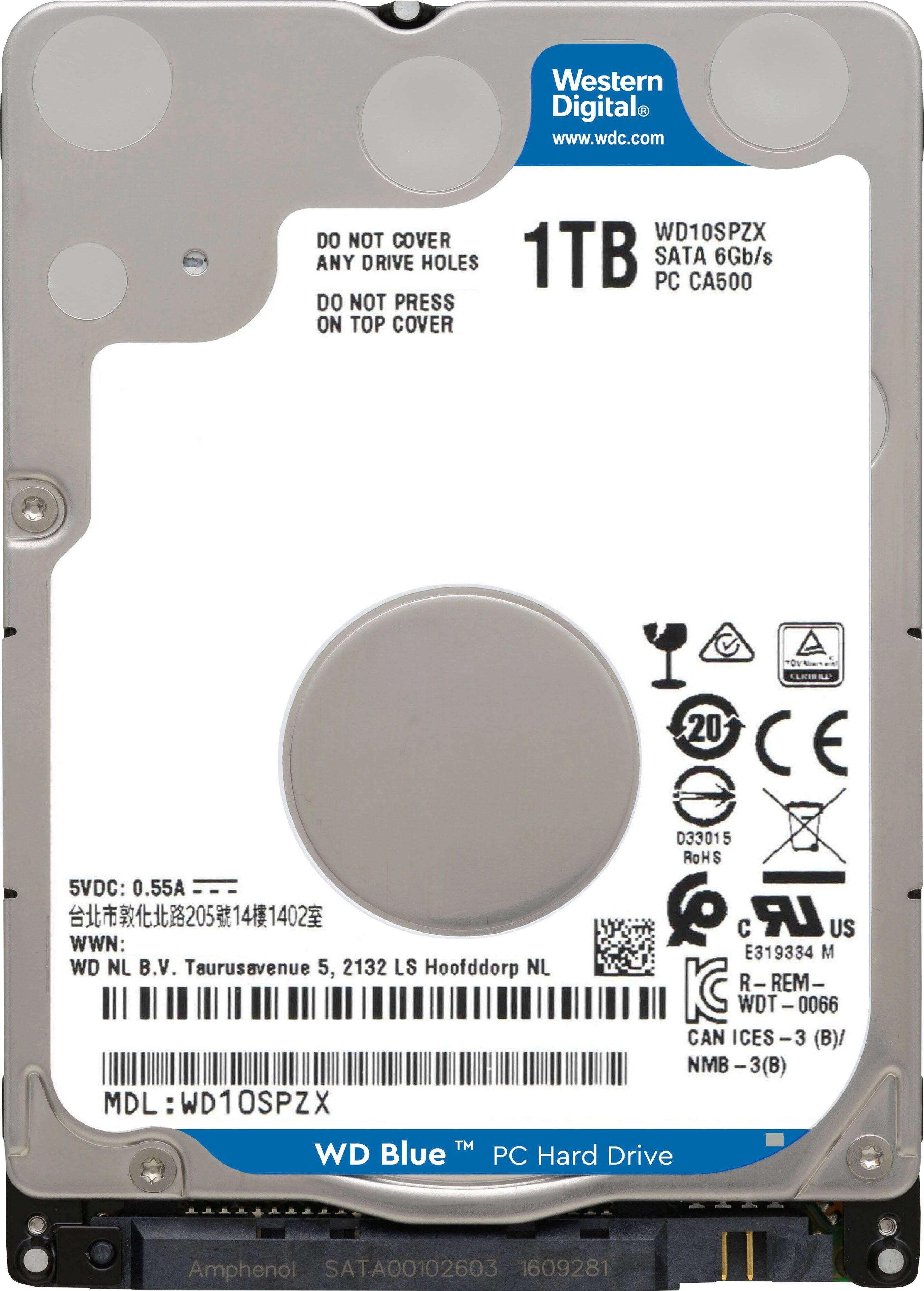 Alt View 13. WD - Blue 1TB PC Internal Hard Drive for Laptops - Blue.