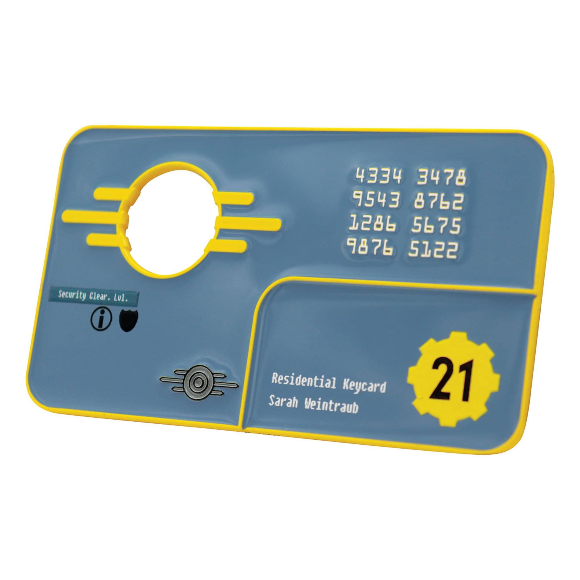 4334 3478 9543 8762 1286 5675 9876 5122  
Security Clear. Lvl. i  
Residential Keycard  
Sarah Weintraub