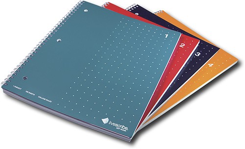  Livescribe - Single Subject Notebook for Livescribe Pulse Smartpens (4-Pack)