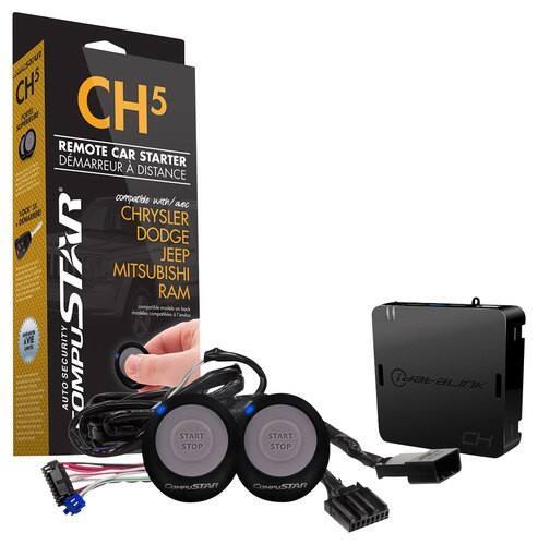 Front Standard. CompuStar - T-Harness Remote Start Kit for Select Chrysler, Dodge and Jeep Vehicles - Black.