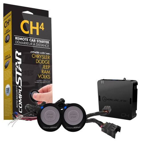 Front Standard. CompuStar - T-Harness Remote Start Kit for Select Chrysler, Dodge, Jeep, RAM and Volkswagen Vehicles - Black.
