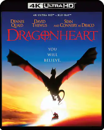 Front. Dragonheart - 4K Blu-Ray.