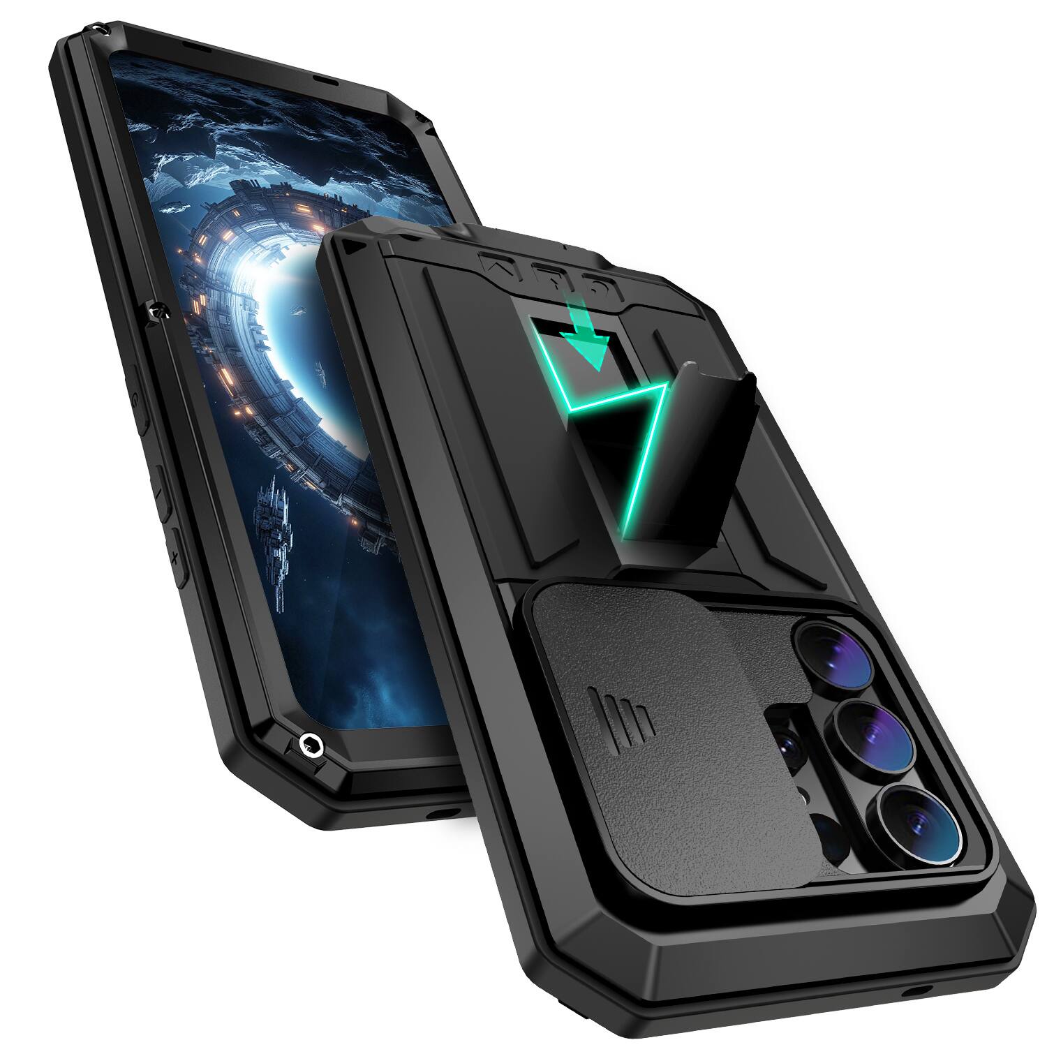 UUCOVER Rugged Heavy Duty Case for Samsung Galaxy S25 Ultra with Screen ...
