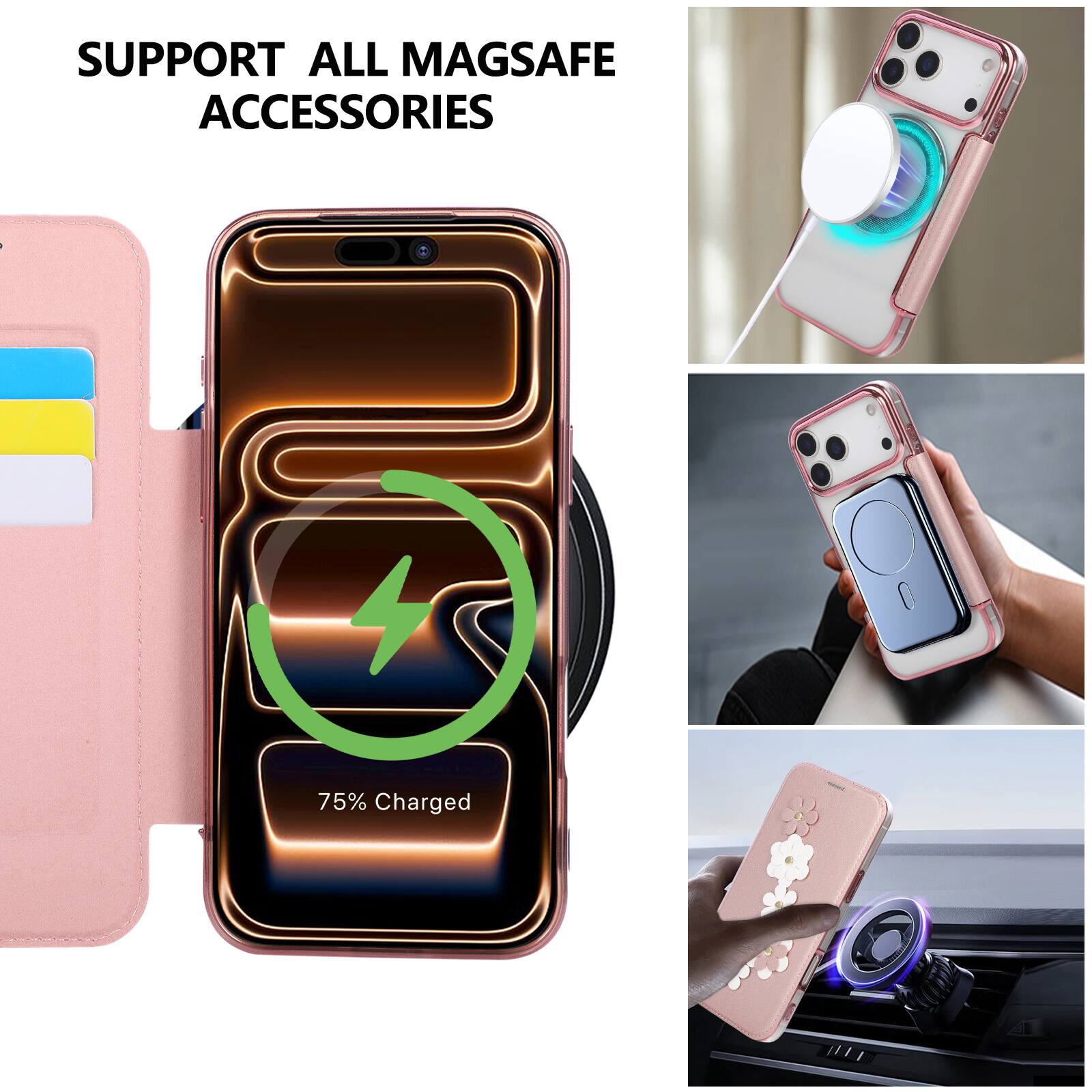 SUPPORT ALL MAGSAFE ACCESSORIES

75% Charged