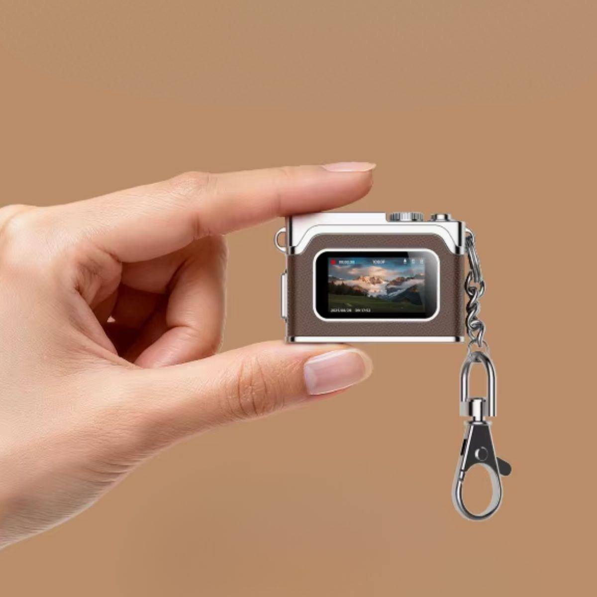 Alt View 4. Aries - Aries Necklace Pendant Retro Digital Camera - White.