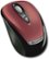 Angle Standard. Microsoft - Wireless Mobile Mouse 3000 - Red.