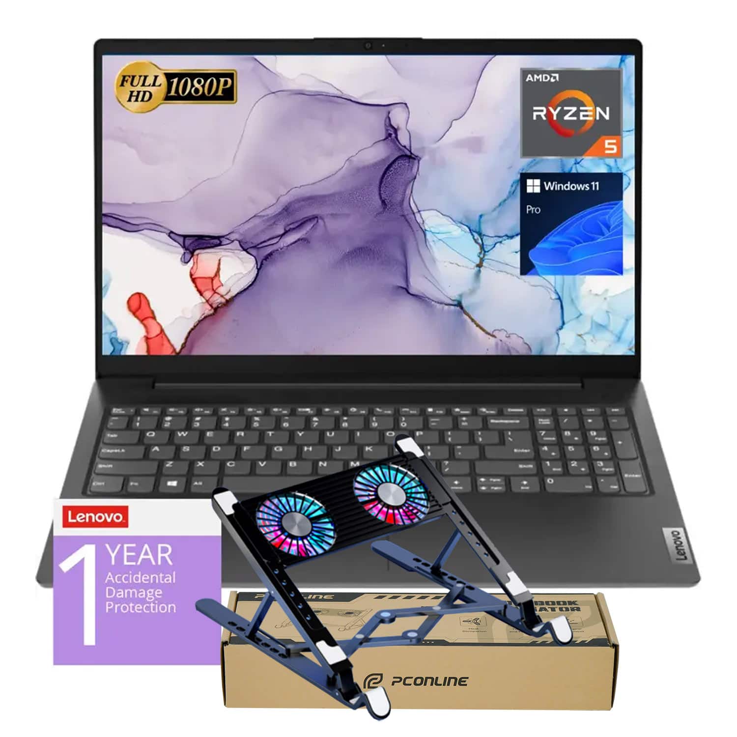 Lenovo V15 15.6'' Laptop 1920 x 1080 (Full HD) AMD Ryzen 5