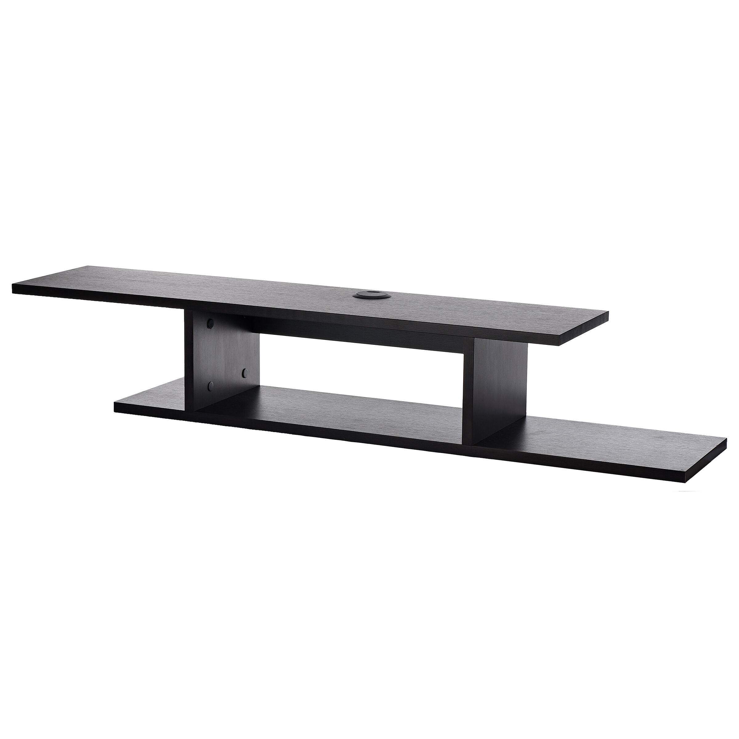 AdirHome - Floating Wall Shelf - Black