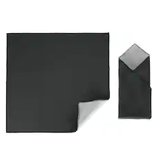 Front. Unique Bargains - 18" x 18" Camera Protective Wrap, Magic Self-Adhesive Cloth Anti-scratch Lens Pouches for Camera Lens DSLR Phone Laptop - Black.
