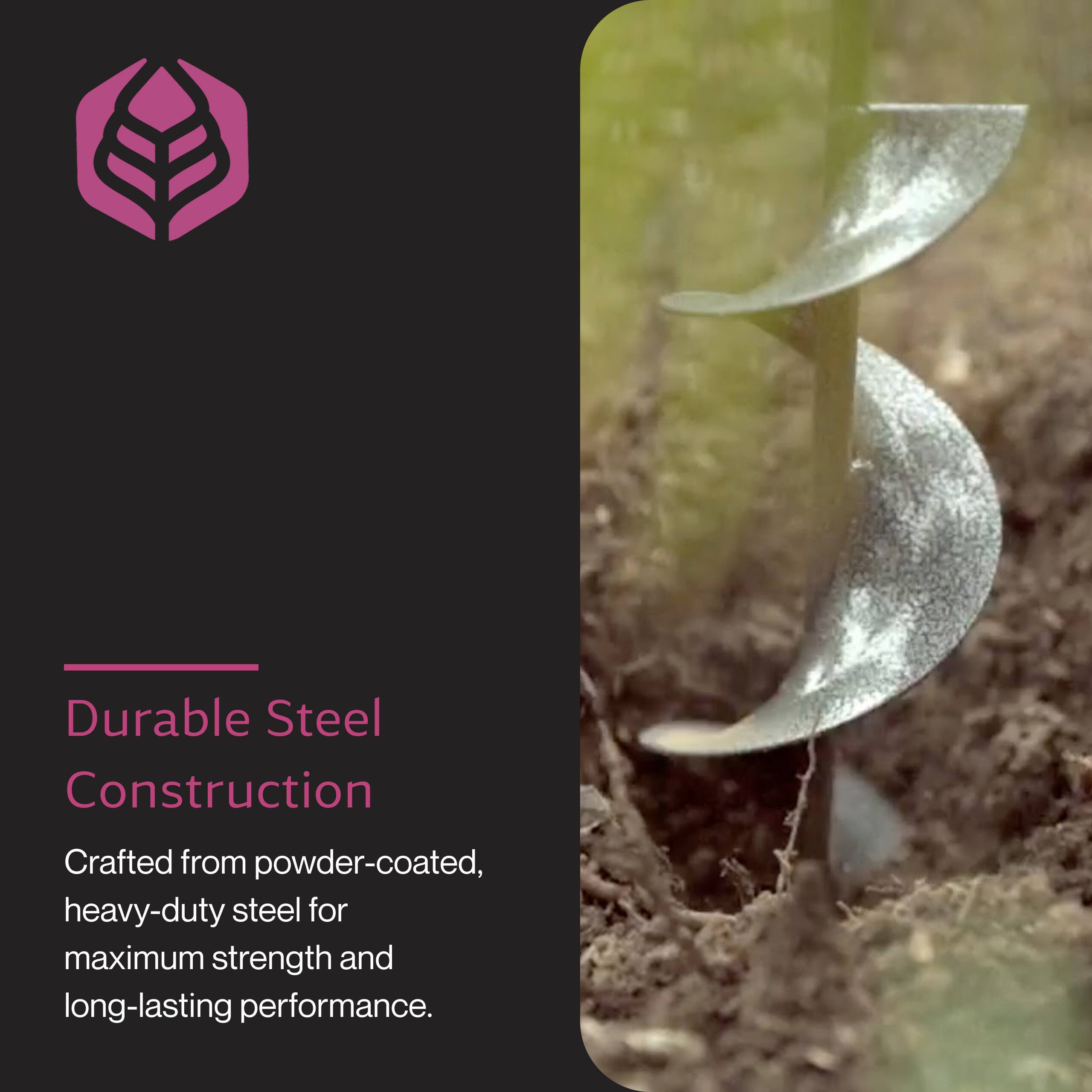 Durable Steel Construction  
Crafted from powder-coated, heavy-duty steel for maximum strength and long-lasting performance.