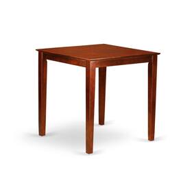 East West Furniture - 36"-Square Counter Height Pub Set table in Dark finish - Brown