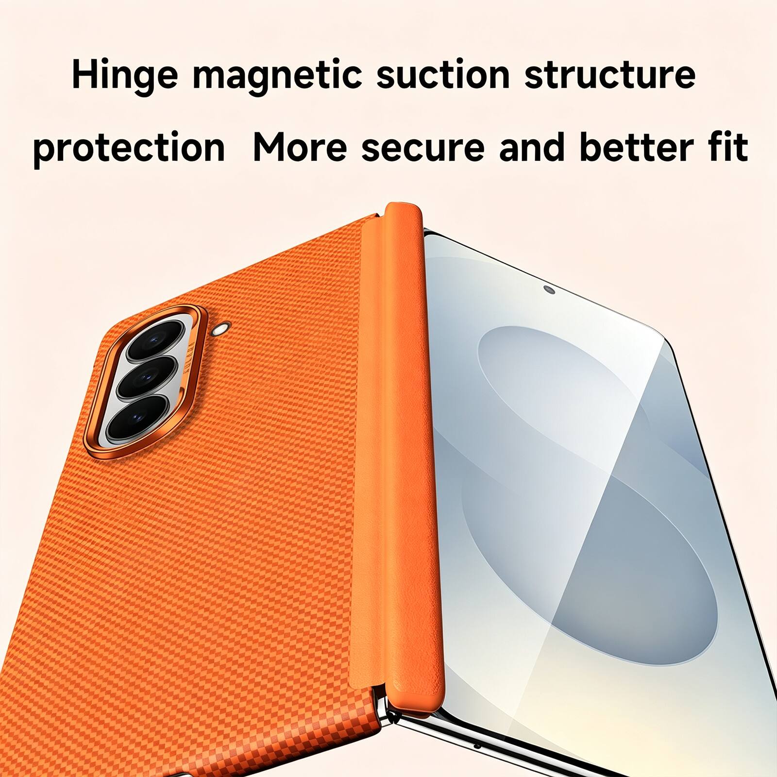 Hinge magnetic suction structure protection More secure and better fit