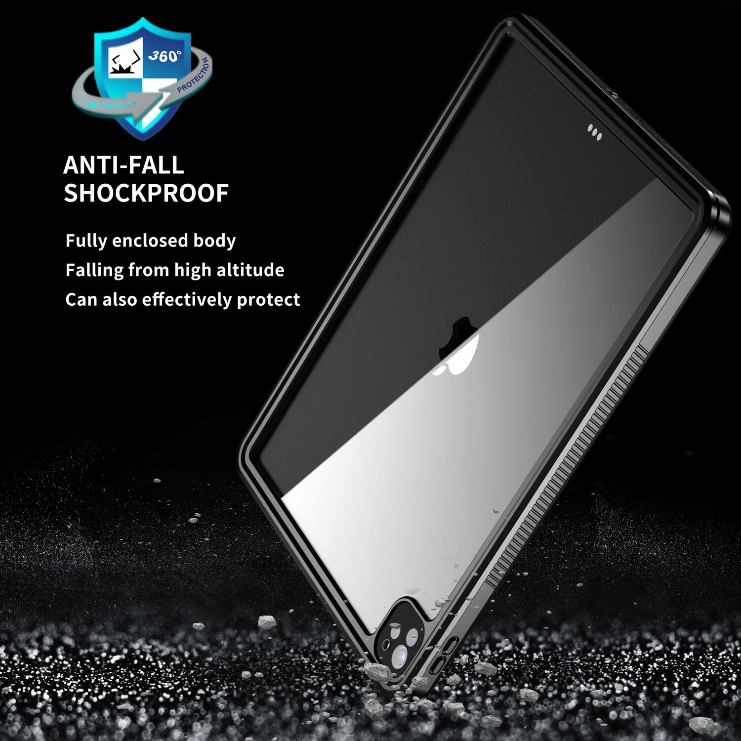 360 PROTECTION

360°

360° TOTALLY ANTI-FALL SHOCKPROOF

Fully enclosed body

Falling from high altitude

Can also effectively protect