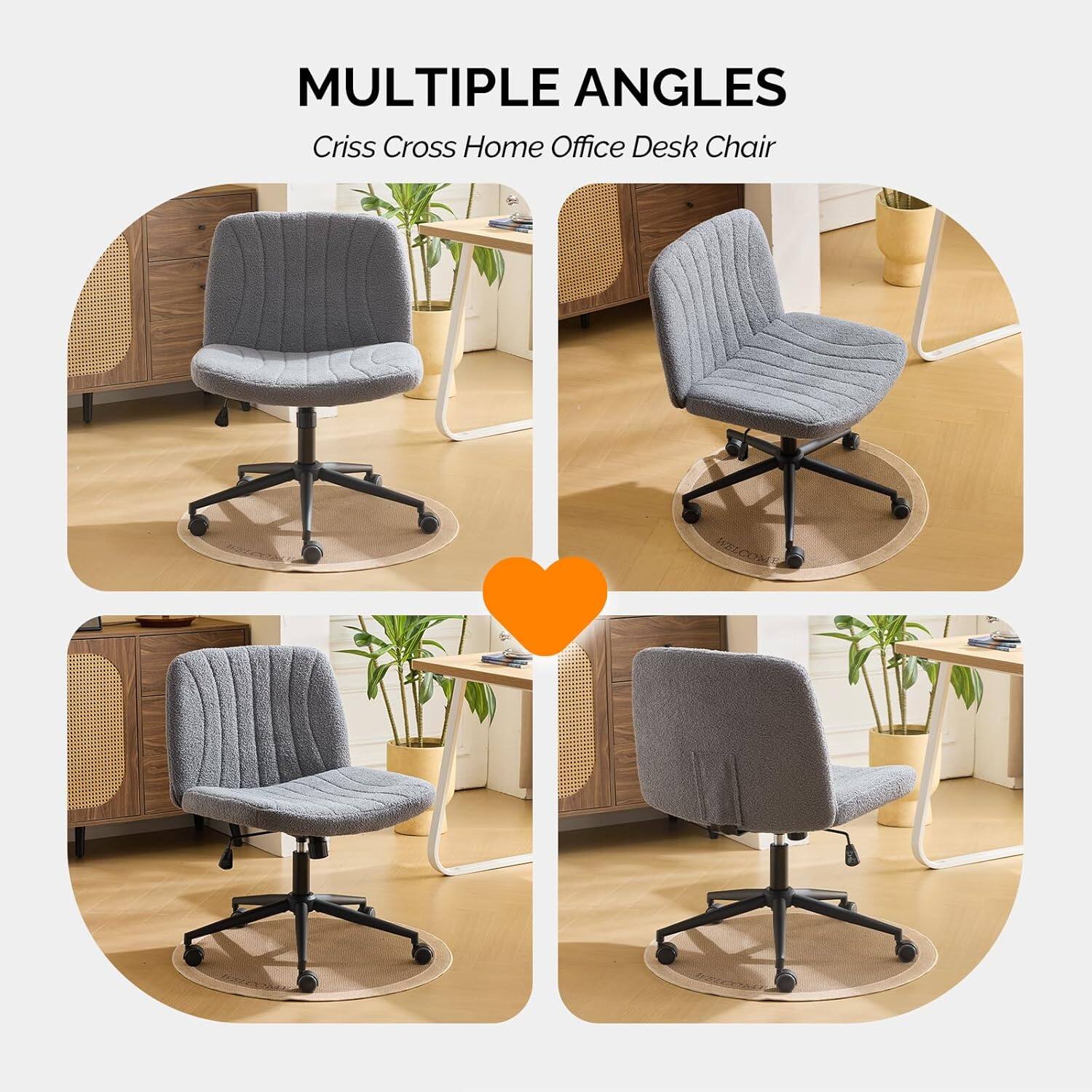 MULTIPLE ANGLES  
Criss Cross Home Office Desk Chair
