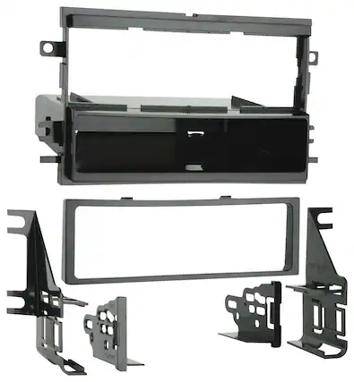 Front. Metra - Dash Kit for Select 2005-2007 Ford F-250/350/450/550 - Black.