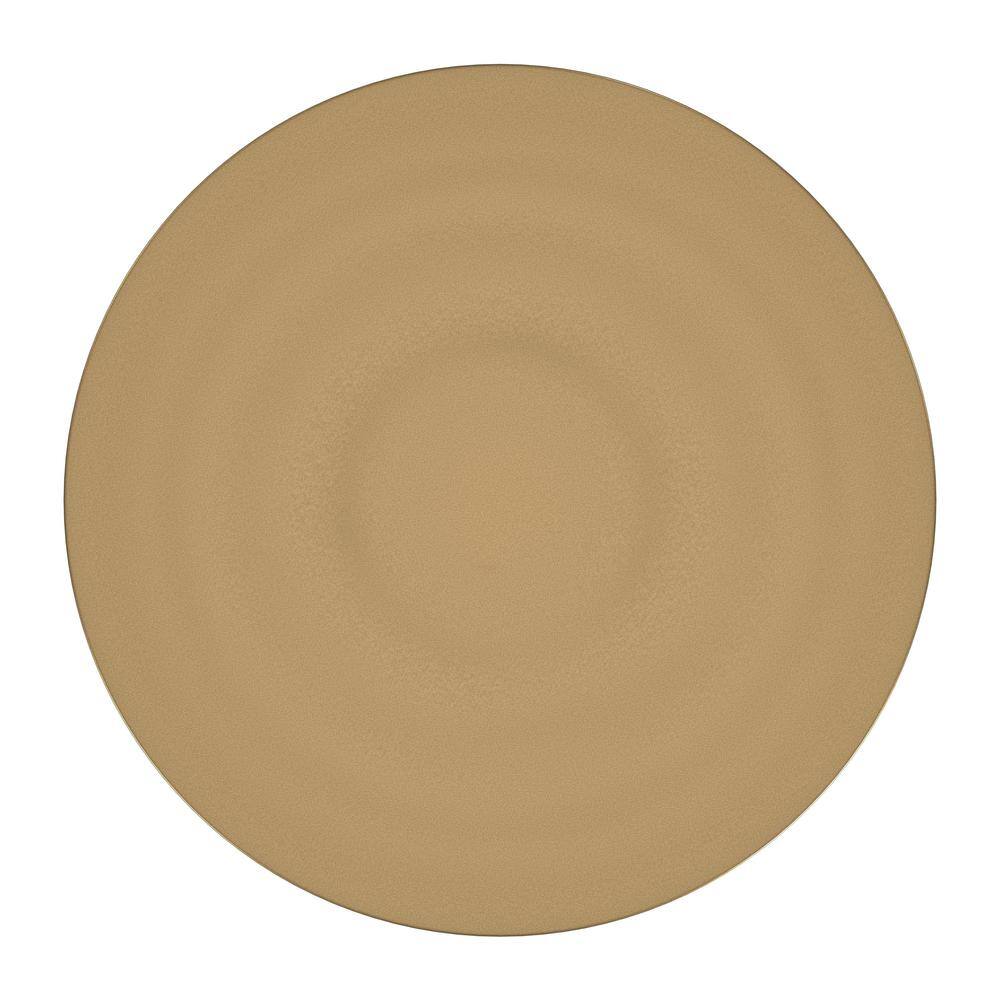 Angle. Starlight Canyon Home - Elegant Gold Pedestal Side Table for Cocktails or Drinks - Modern Accent - Gold.