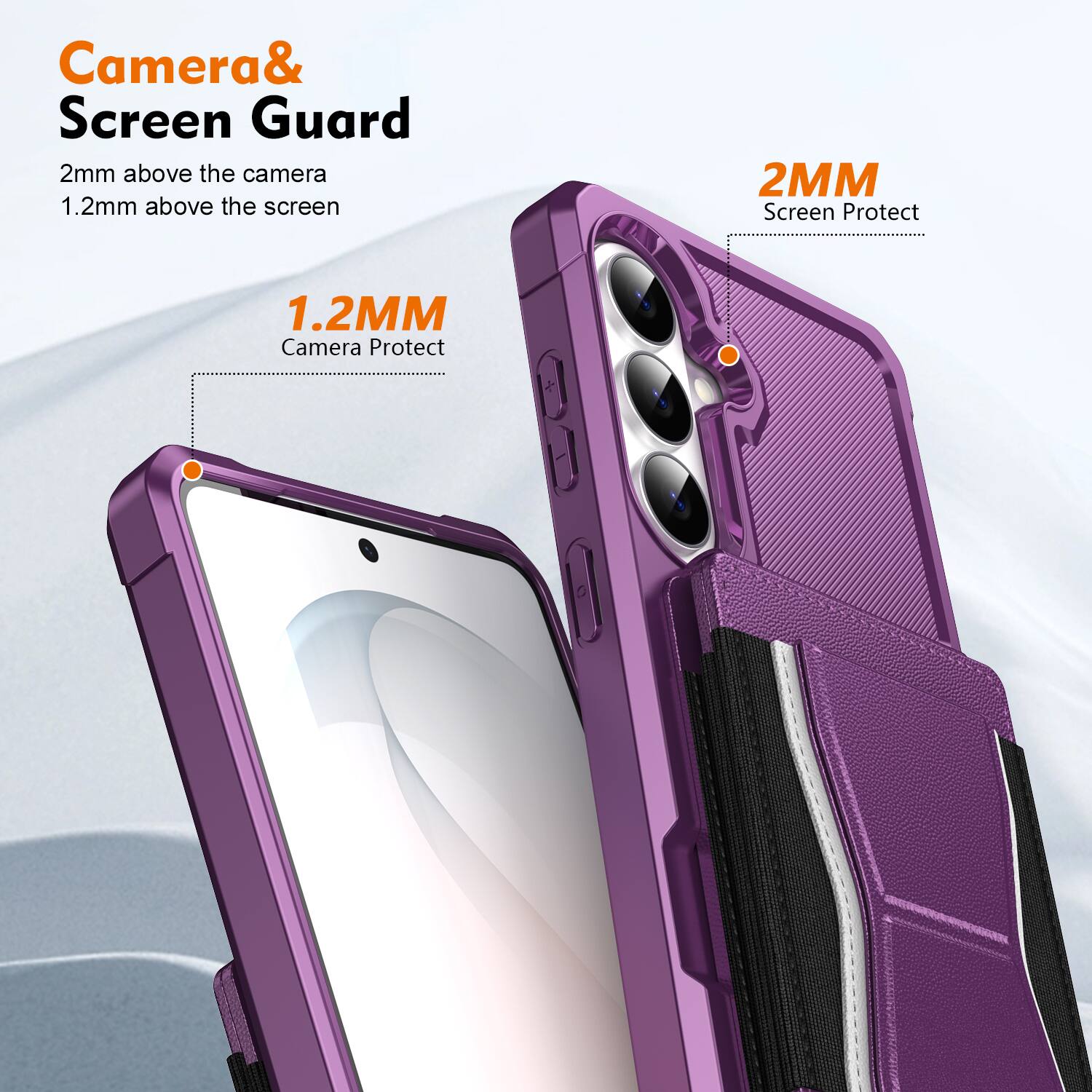 Camera & Screen Guard  
2mm above the camera  
1.2mm above the screen  

1.2MM Camera Protect  
2MM Screen Protect