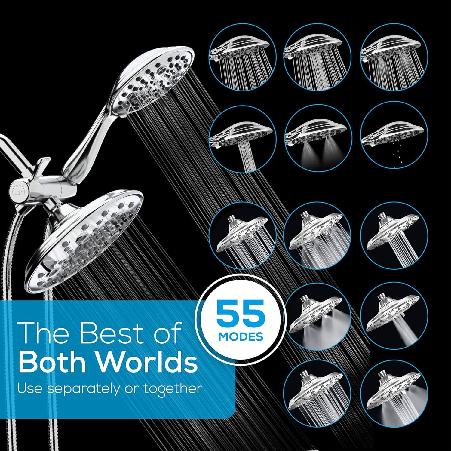 55 Modes  
The Best of Both Worlds  
Use separately or together
