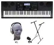 Best Buy Casio WK 6600 Portable Workstation Keyboard with 76 Piano Style Touch Sensitive Keys Premium Pack Black CAS WK6600PPK