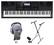 Front. Casio - Portable Keyboard with 76 Touch-Sensitive Keys - Black.
