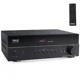 PYLE - Hi-Fi Wireless BT Home Theater Receiver - Black
