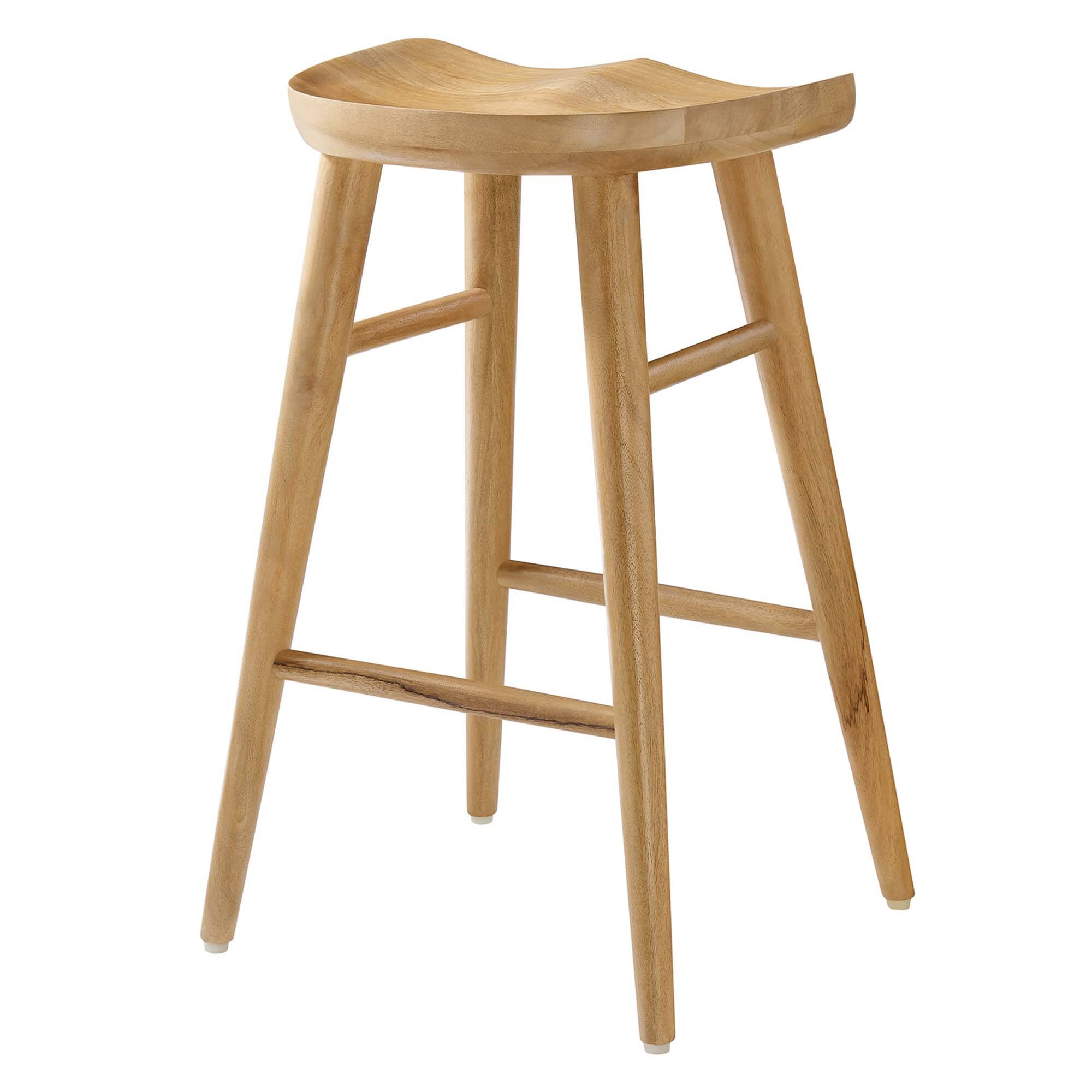 Alt View 2. Modway - Saville Backless Wood Counter Stools Set of 2 by Modway - 0.