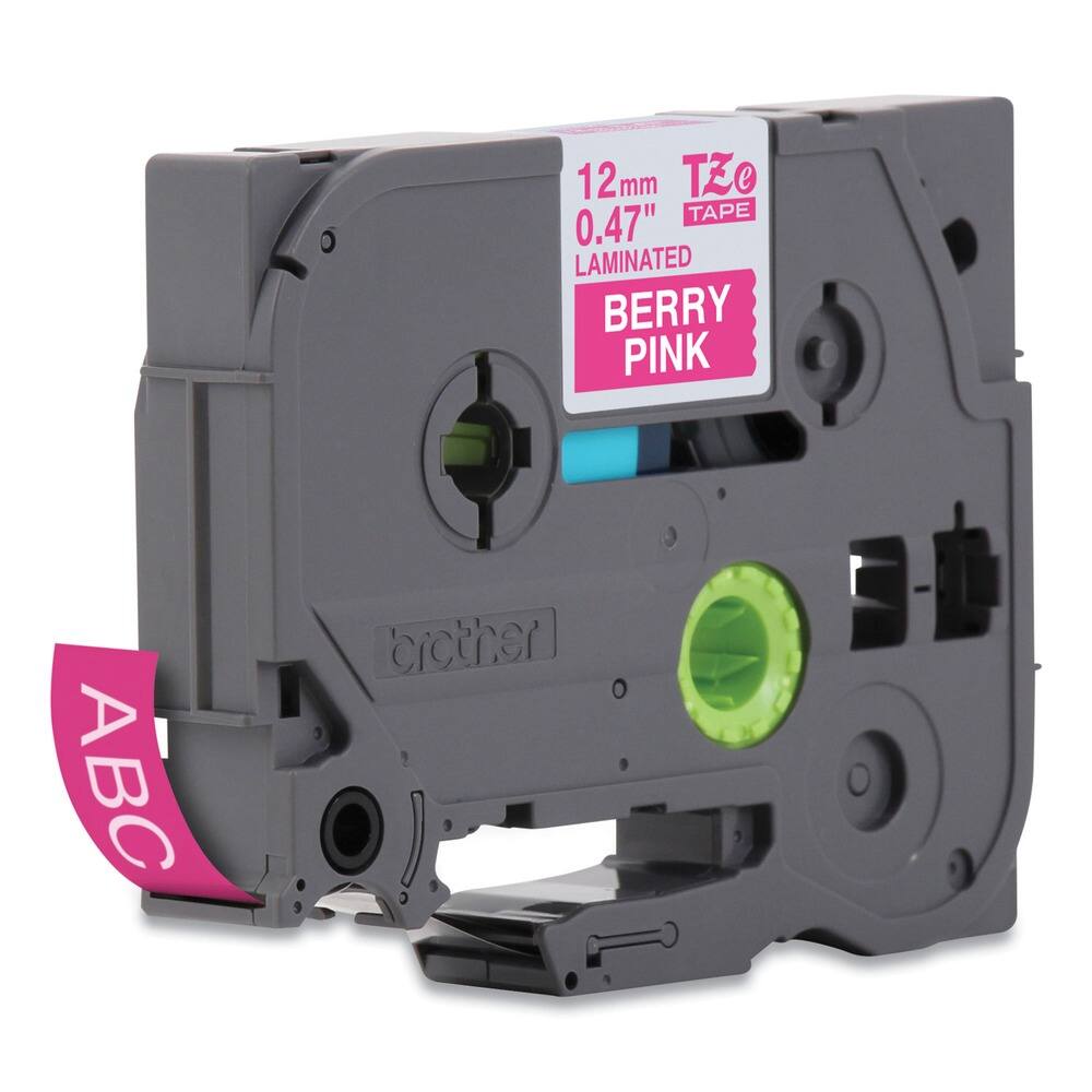 12 mm 0.47" LAMINATED BERRY PINK  
TZe TAPE  
ABC