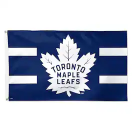 WinCraft - Toronto Maple Leafs 3' x 5' Team Stripe Deluxe Single-Sided Flag - Multicolor