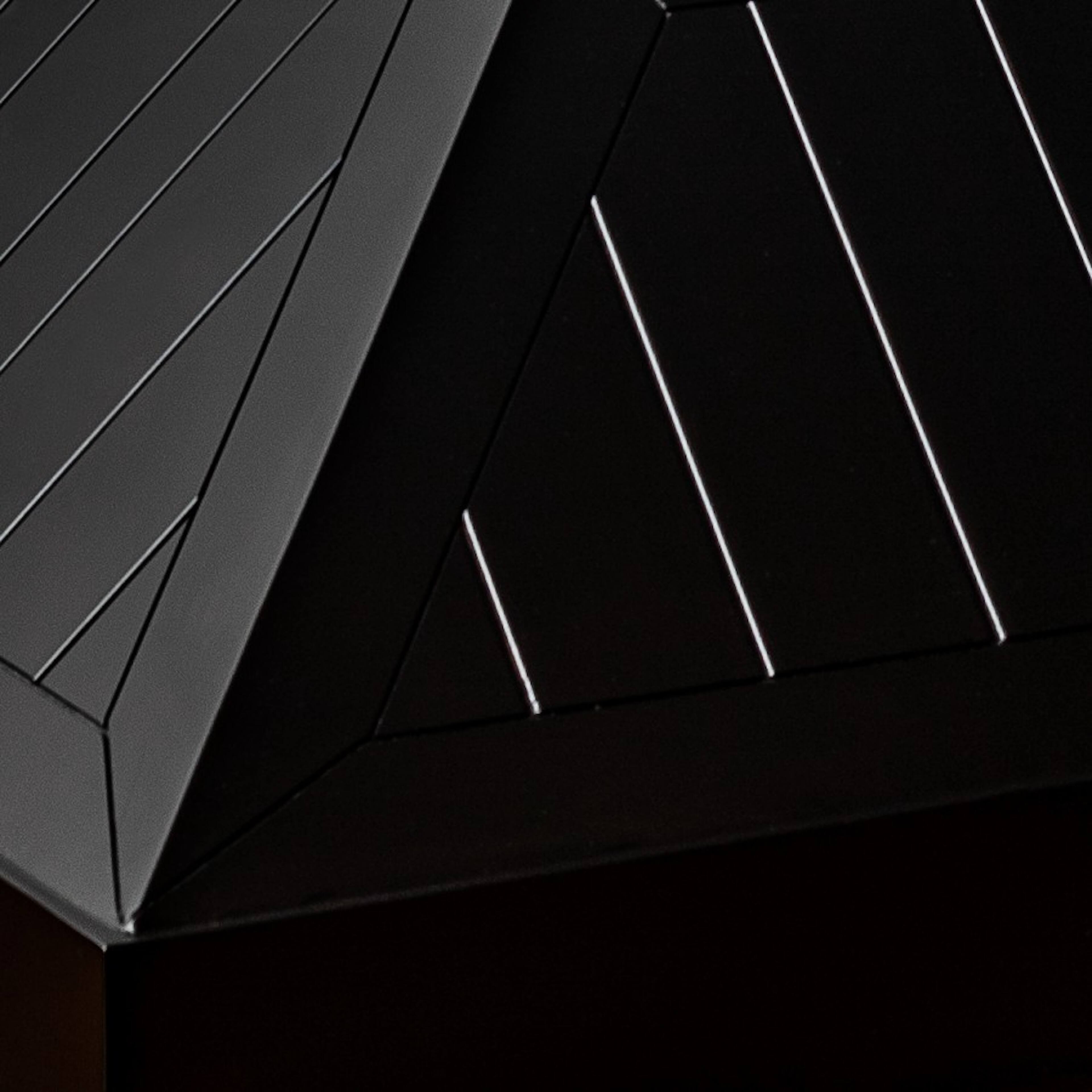 Alt View 2. ZLINE - 36" Wooden Convertible Vent Wall Mount Range Hood - Black.