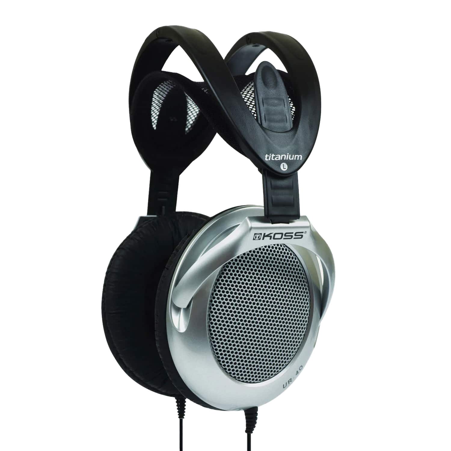 Koss - 197063 Ur40 Over-ear Headphones, /silver - Black