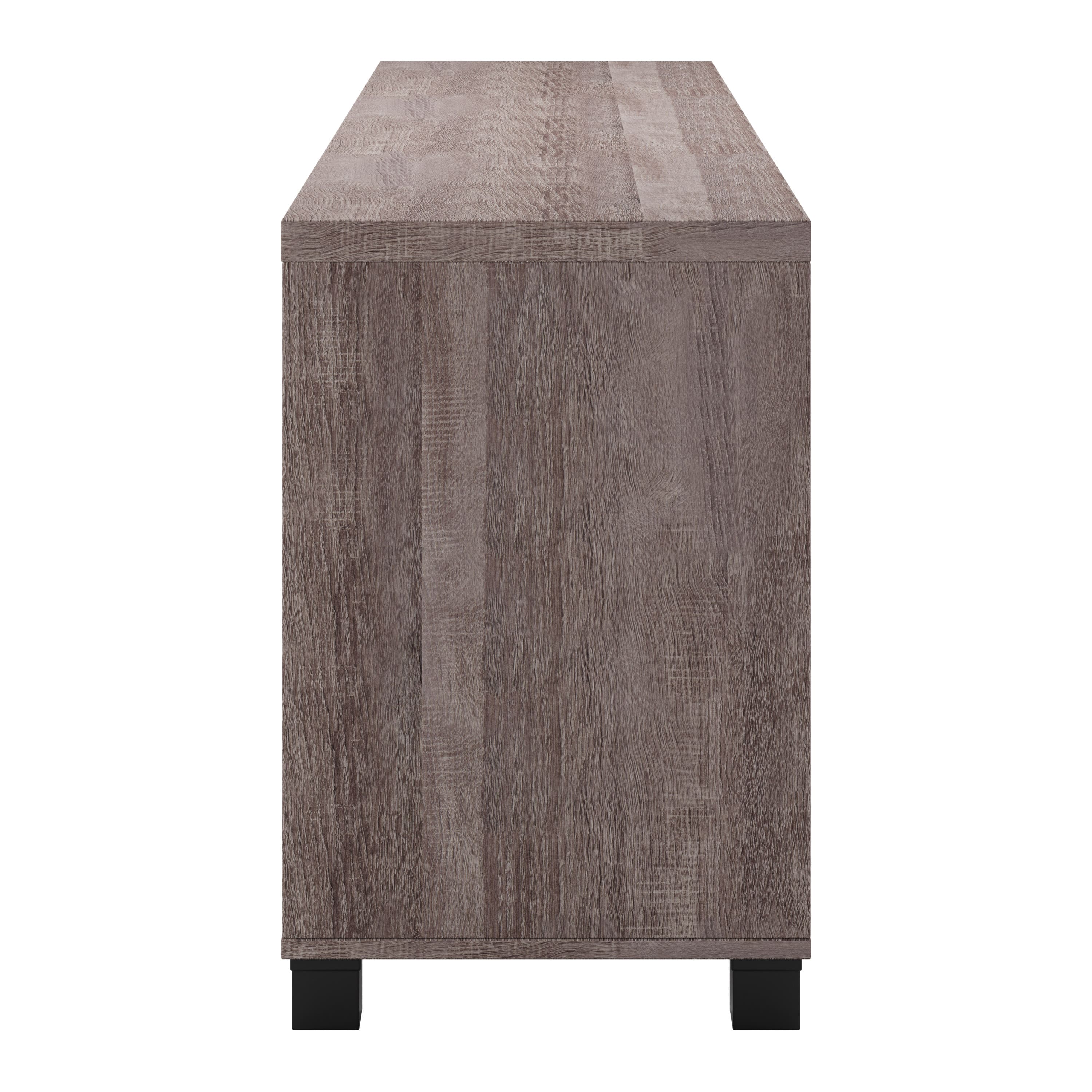 Angle. CorLiving - CorLiving - Virlomi Collection TV Stand with Cabinets for Most TVs up to 85" - Brown.