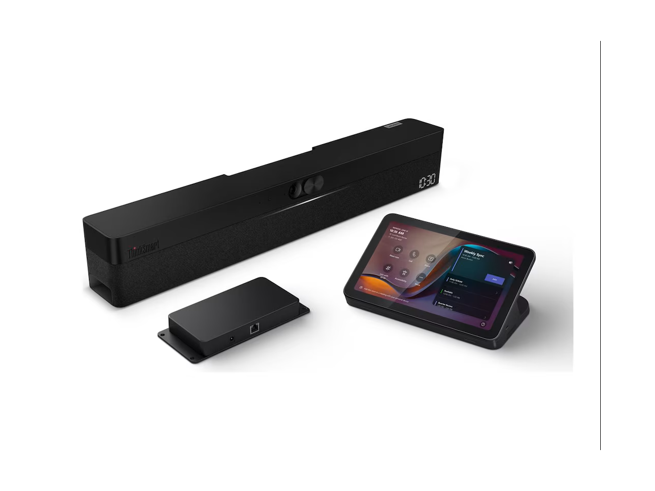 Lenovo - ThinkSmart One Pro + IP Controller - i5-1145G7E, 16GB, 256GB, Iris Xe, Win 11 IoT, 10.1" HD, 1080P Cam, Wi-Fi 6E - Black