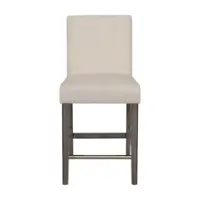 CorLiving - Laura Fabric Counter Height Barstool - Beige - Front_Zoom