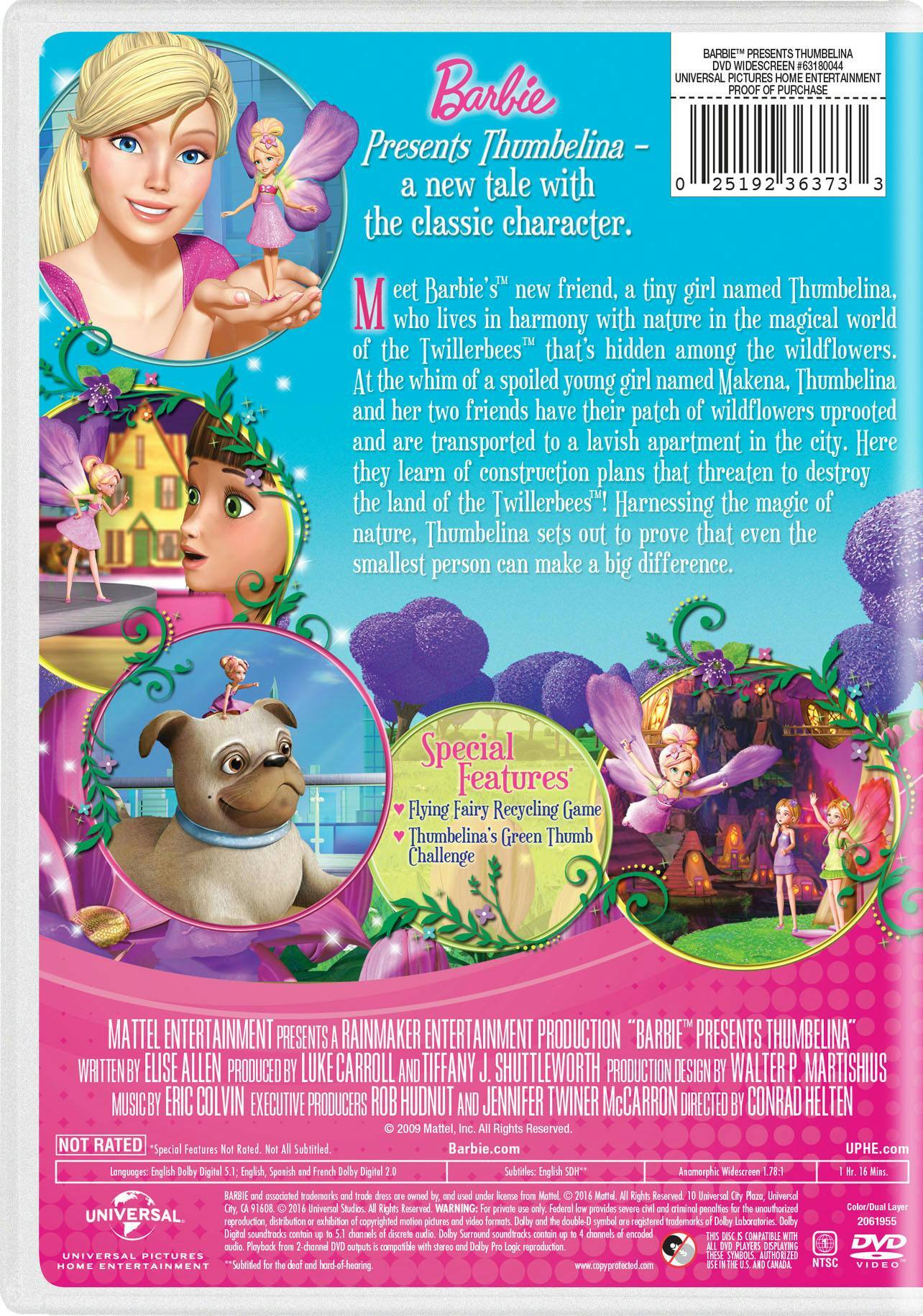 Angle. Barbie Presents Thumbelina [DVD].